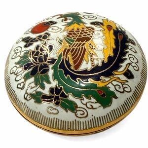 Chinese Enamel Trinket Box‎